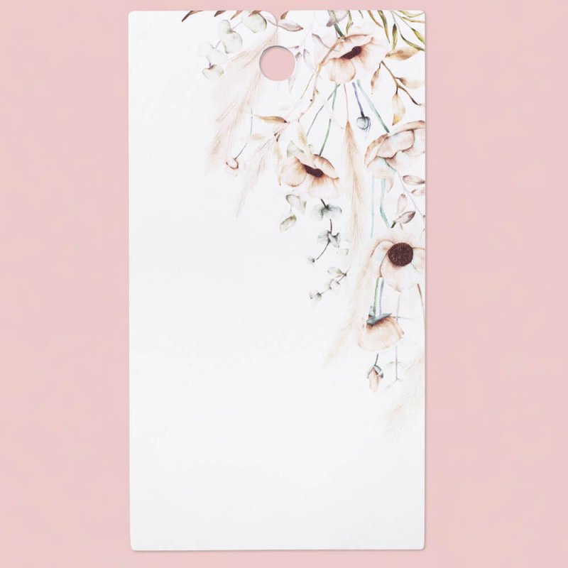 Cartón floral para cerámica y wax sachets