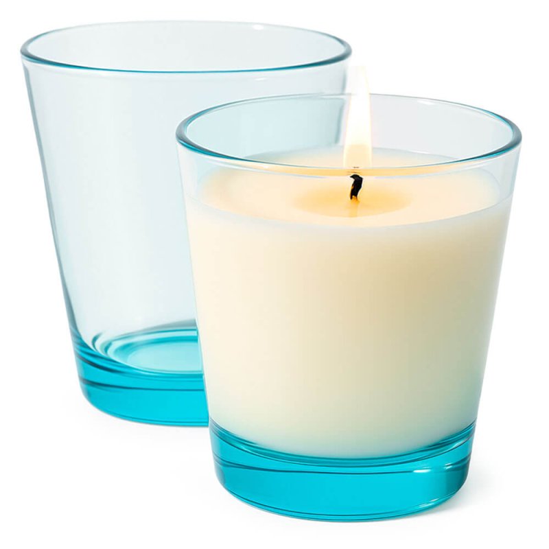 Vasos de colores para hacer velas