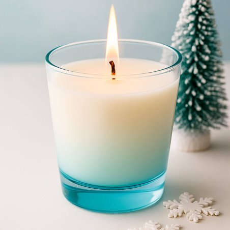 Vasos para fabricar velas turquesa
