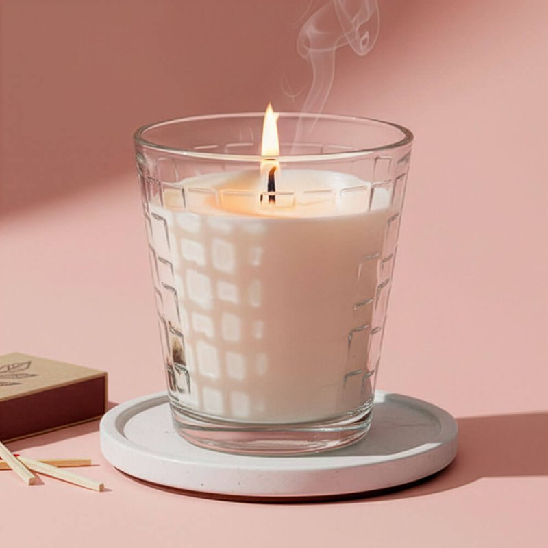 Vaso 230 ml mosaico para hacer velas