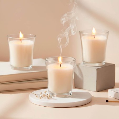 Vaso con forma de campana para hacer velas