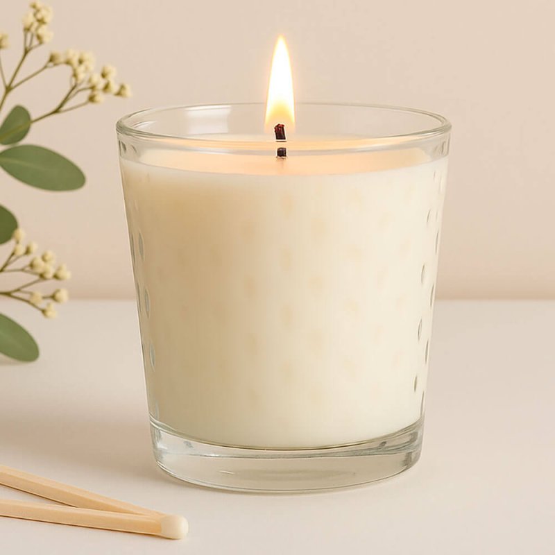 Vaso gotitas para hacer velas