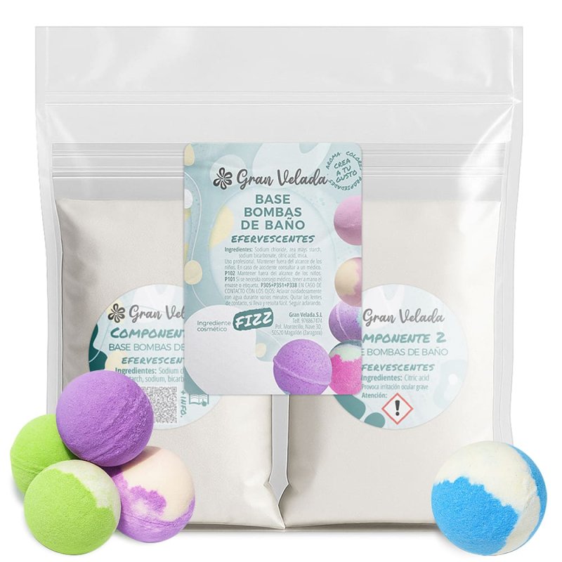 Base bombas de baño efervescentes