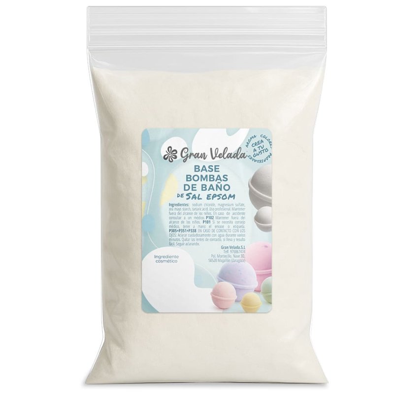 Base bombas de baño de sal epsom