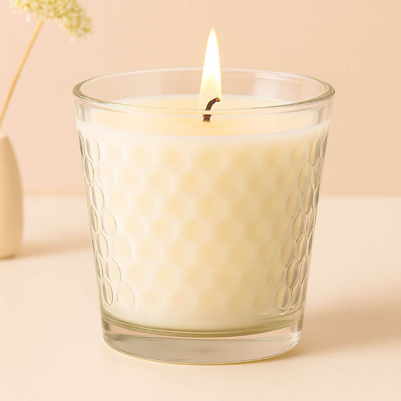 Vaso 280 ml panal de abejas para velas
