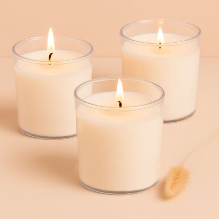 Vaso de policarbonato para hacer velas caseras