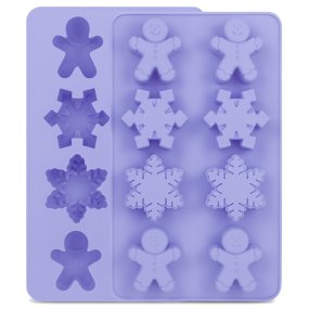 Moule de Noël pain d'épices et flocons Moule de Noël pain d'épices et flocons
