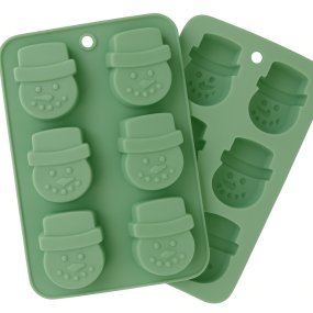 Molde 6 caras de boneco de neve