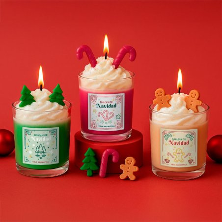 kit cómo hacer velas navideñas con chantilly. Materiales e instrucciones kit cómo hacer velas navideñas con chantilly. Materiales e instrucciones