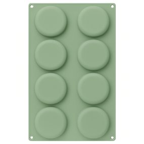 Molde silicone 8 pastilhas redondas