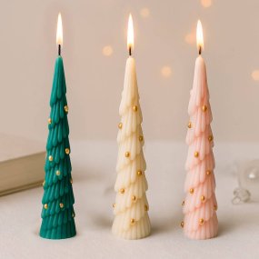 Molde árvore de Natal com bolas decorativas