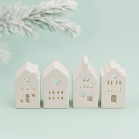 Molde casitas navideñas para escayola