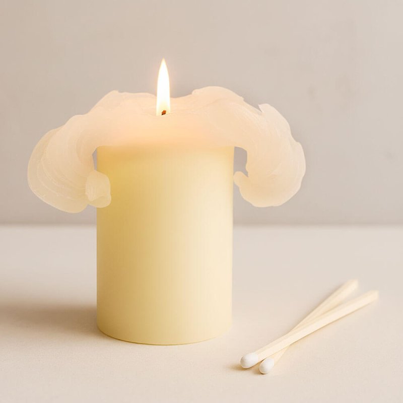 Vela hecha con parafina flor de loto