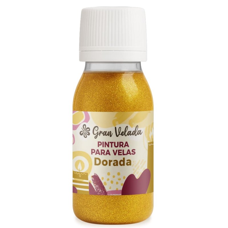 Pintura para velas dorada