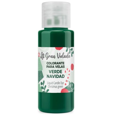 Colorante velas líquido verde navidad