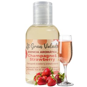 Champagne et essence de fraise