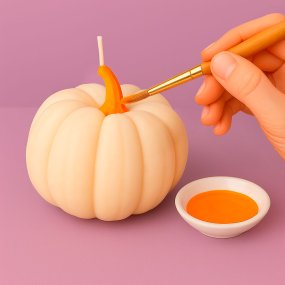 Pintura para velas naranja claro neón