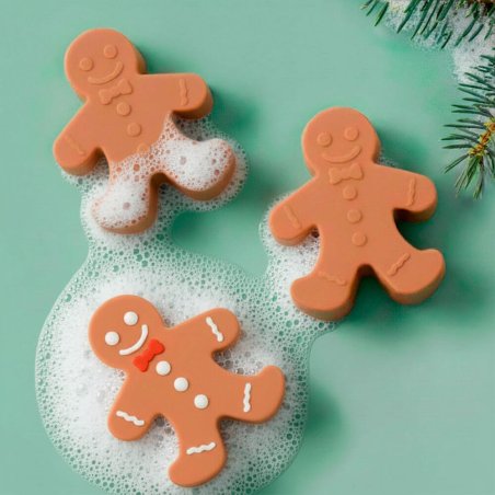 Molde muñeco galleta 6 cavidades