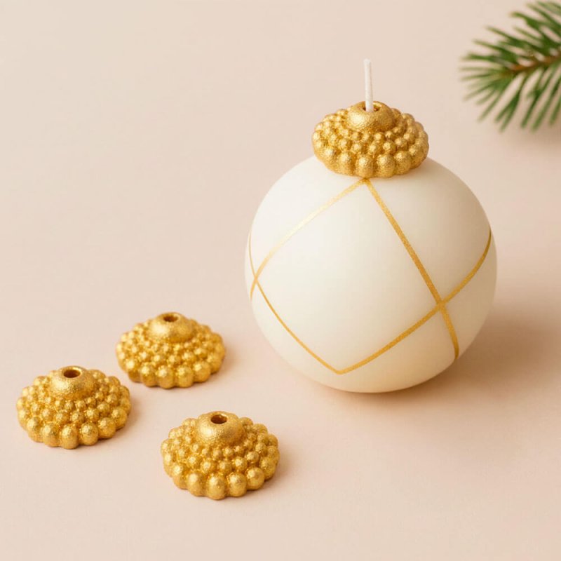 Molde de remates decorativos para bolas de navidad