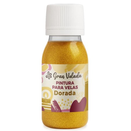 Pintura para velas dorada