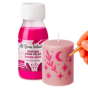 Tinta para velas fúcsia néon