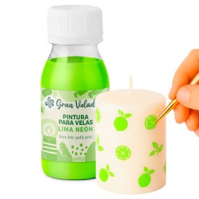Tinta para velas lima néon