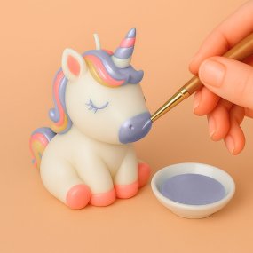 Peinture pour bougies lavande métallisée