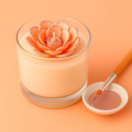 Pintura velas champagne rosado