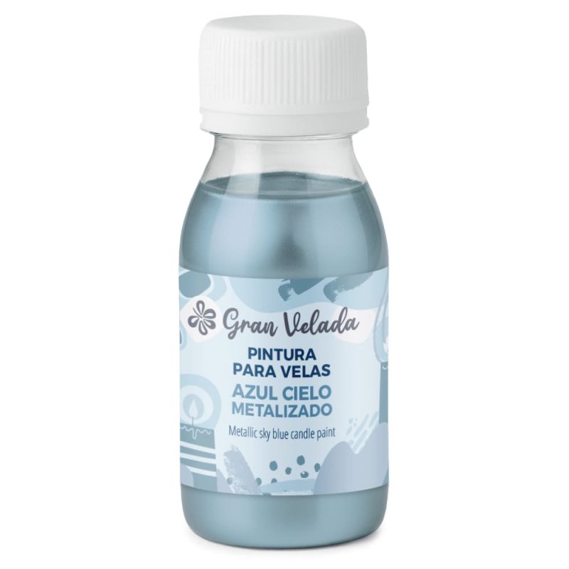 Pintura para velas azul cielo metalizado