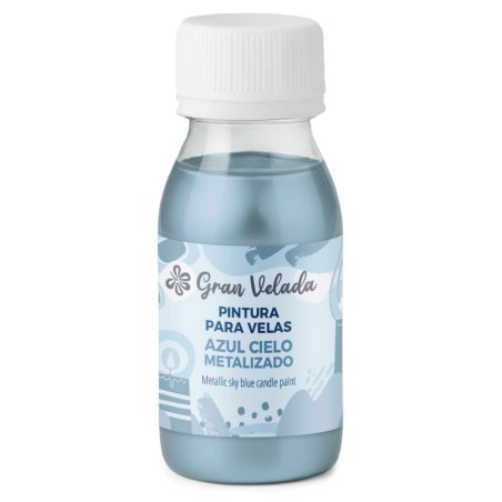Pintura para velas azul cielo metalizado