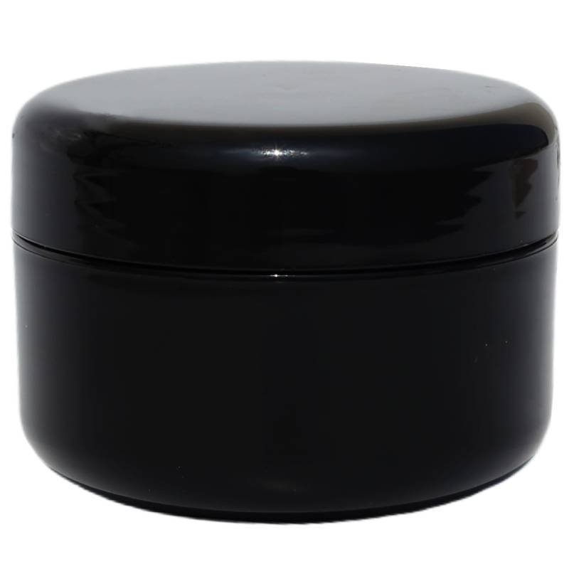 Envase 100 ml  negro para cremas con obturador por mayor