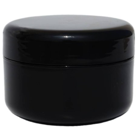 Envase 100 ml  negro para cremas con obturador por mayor