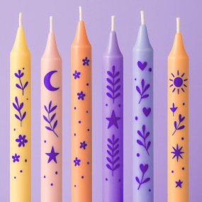 Tinta para velas roxo elétrico
