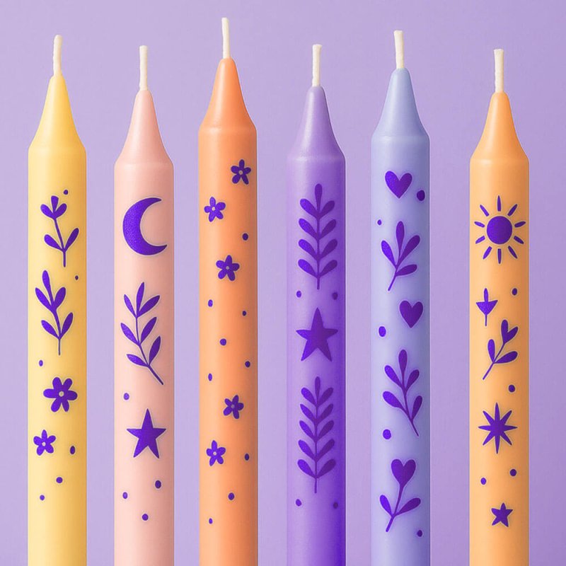 Pintura para velas morado eléctrico