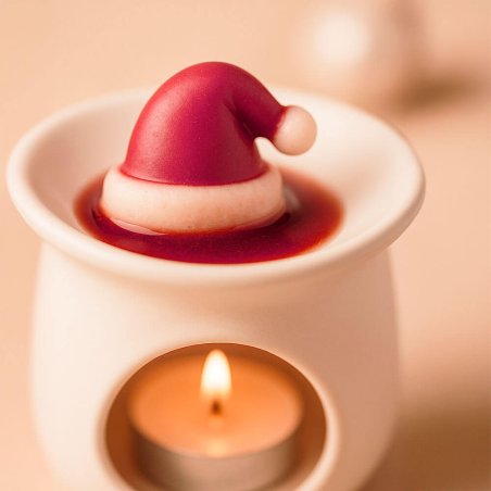 Molde para wax melts 12 figuras navideñas mini