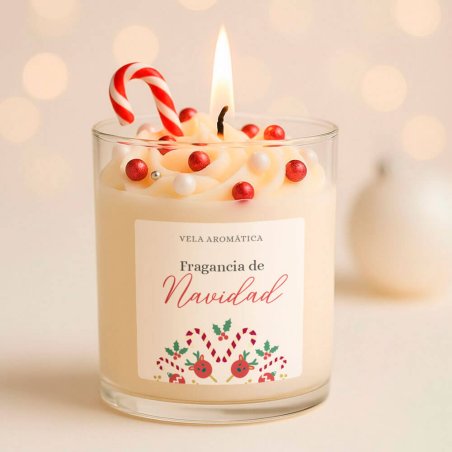 Pegatina vela navidad portugues