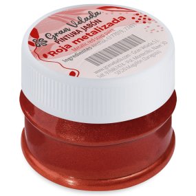 Pintura roja metalizada para jabon