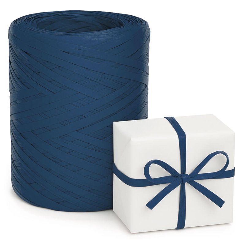 Cinta de rafia azul marino