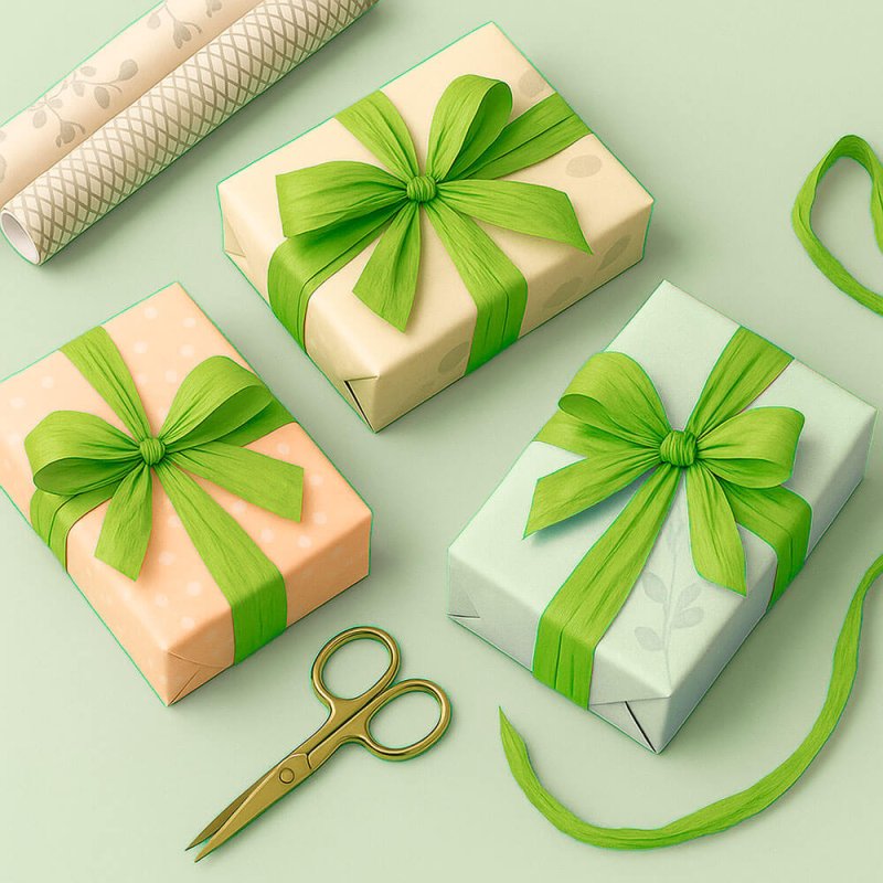 Cinta decofiok pistacho para envolver regalos