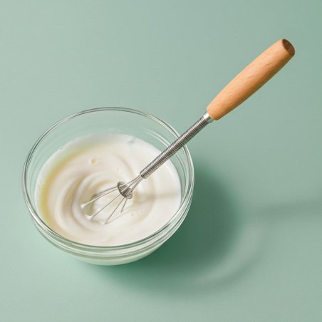 Mini batidor manual para hacer cremas