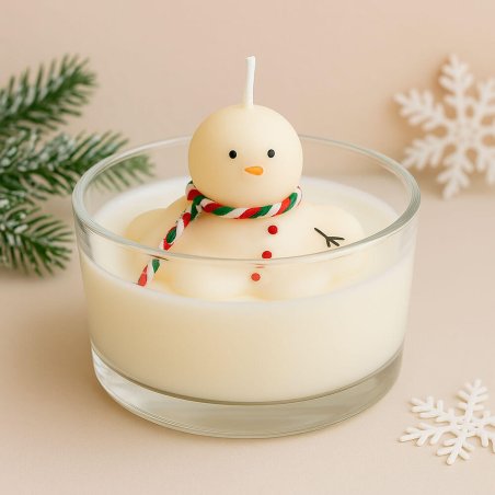 Molde velas muñeco de nieve derretido