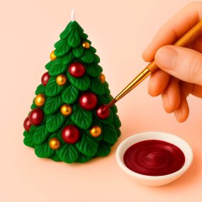 Pintura para velas granate metalizado