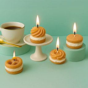 Kit pour fabriquer des bougies biscuits danois. Matériaux et instructions