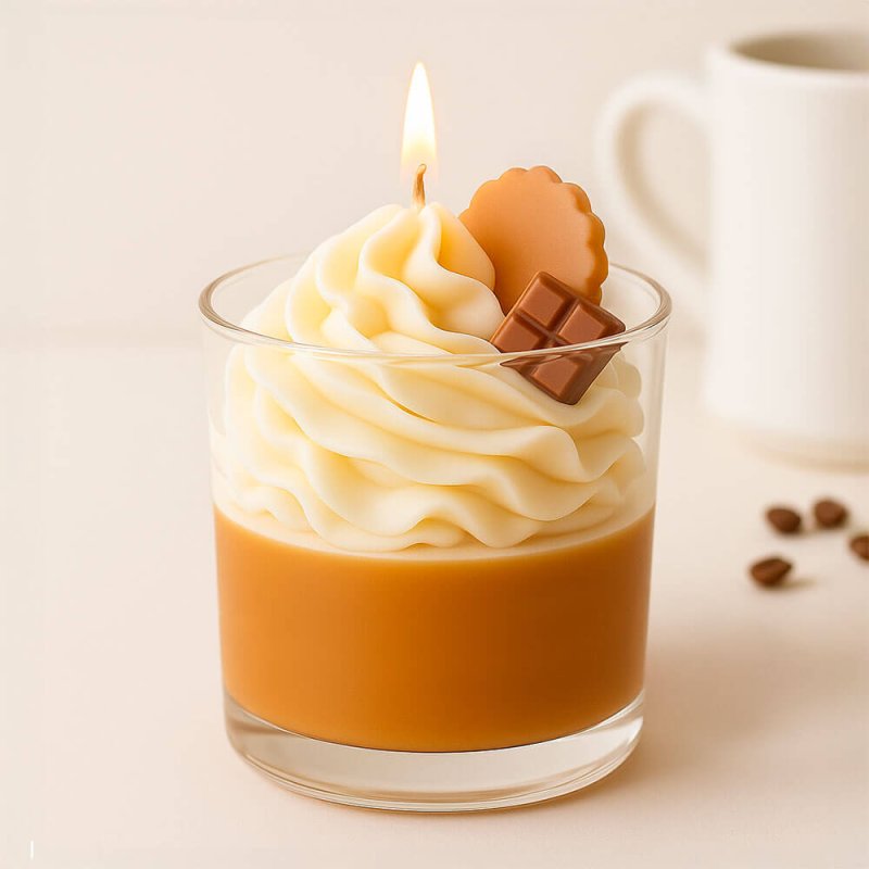 Vela aromática con cera chantilly por mayor