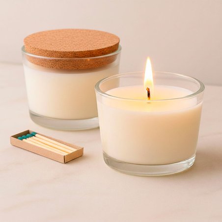 Vasos para velas con tapa