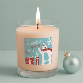 Autocollants de Noël - Ho-Ho-Ho- pour bougies en verre