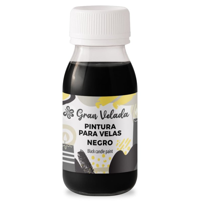 Pintura negra para velas