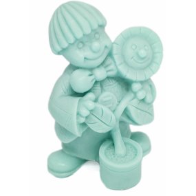 Molde silicone palhaço com girassol