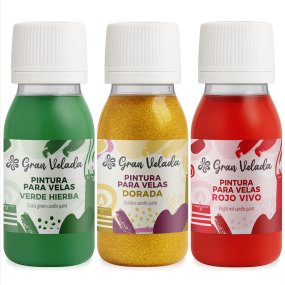 Pack pintura para velas de Navidad