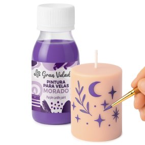 Pintura roxa para velas